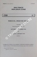 Book cover of Periodical Operating Notice containing General Instructions and Notices, 7 December 1996 to 31 January 1997 by Railtrack Midlands